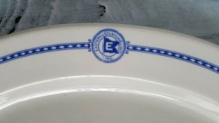 Vintage Eastern Steamship Lines Dish Plate Platter True Ivory Marine Cruise