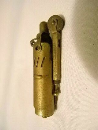 Antique Imco Brass Pocket Trench Lighter Made In Austria Patent 105107