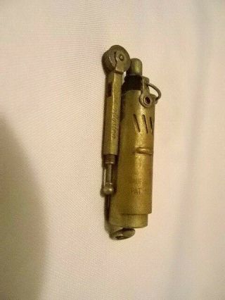 Antique IMCO Brass Pocket Trench Lighter Made In Austria Patent 105107 2