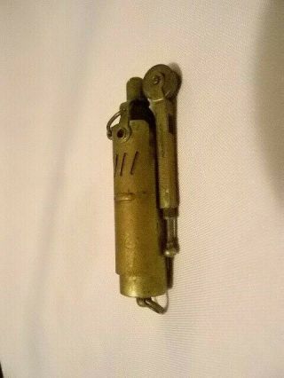 Antique IMCO Brass Pocket Trench Lighter Made In Austria Patent 105107 3