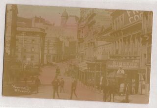 Vintage Postcard Rppc Hunter Street,  Sydney Nsw 1900s