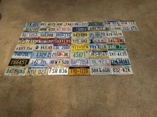 50 State Set Of Us License Plates In Craft