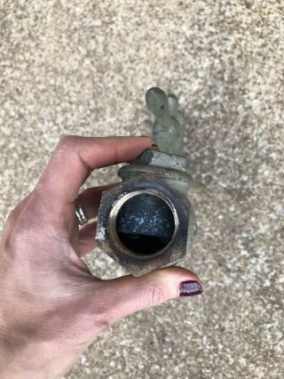 Antique Bowser Pre Visible Gas Pump,  Oil Pump Brass 3 Valve Tag Not 7
