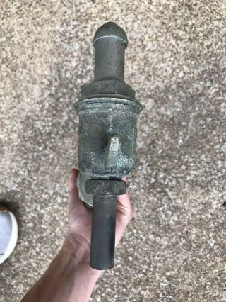Antique Bowser Pre Visible Gas Pump,  Oil Pump Brass 3 Valve Tag Not 8