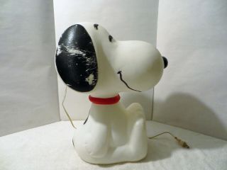 Vintage SNOOPY PEANUTS LIGHTED BLOW MOLD Christmas / Year - Round Decor; 5