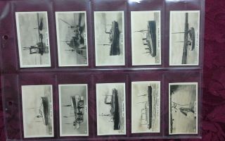 Cigarette Cards,  Set Of Ships And Iss By Wills Nz Issue 1928