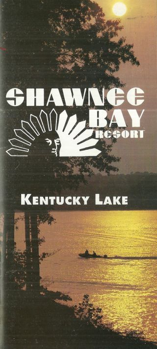 Shawnee Bay Resort Kentucky Lake Benton Kentucky Brochure