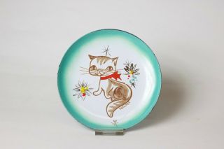 Thelma Frazier Winter Enamel Of Cat,  United States