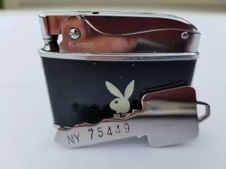 Vintage NY Playboy Club key and lighter with bonus Vintage Thunderbird Key Case 4