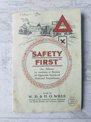 1930s Imperial Tabacco Cigarette Cards Full Album Safety First W.  D.  & H.  O.  Wills