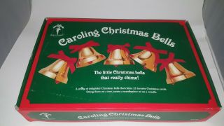 Ye Merrie Minstrel Caroling Christmas Bells 12 Bells 25 Songs Great Box