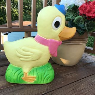 Vintage Union Easter Duck Blow Mold Lawn Decoration Don Featherstone 1995 Rare