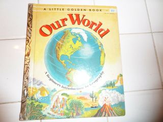 Our World,  A Little Golden Book,  1955 (a Ed; Vintage Children 
