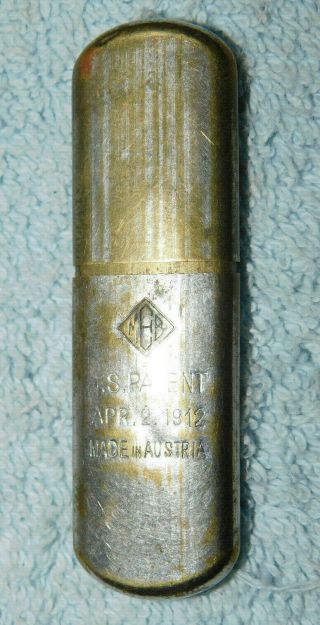 Wwi Meb Chrome Trench Lighter Made In Austria Apr.  2.  1912 Us Pat.