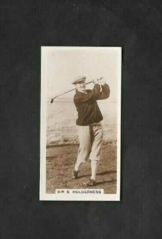 Millhoff 1928 Scarce (golf) Type Card " 3 Sir E.  Holderness - Famous Golfers