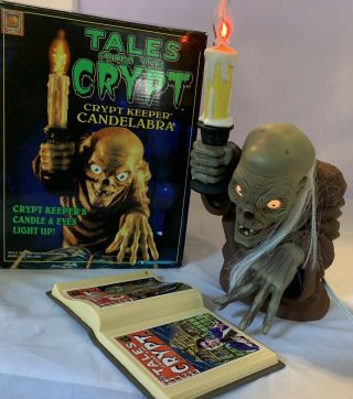 Vintage 1996 Tales From The Crypt Crypt Keeper Candelabra.  Mib