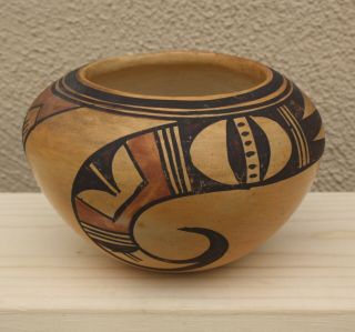 Hopi Tewa Pottery Bowl Pot Jar Vase Signed Theresa Harvey