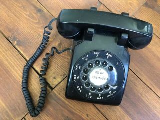 Vintage Western Electric Black Rotary Dial Desktop Phone