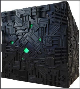 Star Trek Eaglemoss Illuminated Borg Cube Special Edition W/free S&h -