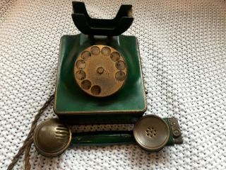 c.  1950 VINTAGE MUSICAL CIGARETTE BOX & LIGHTER AS TELEPHONE 7