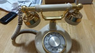 Vintage Western Electric French Style Rotary Dial Cradle Phone Telephone