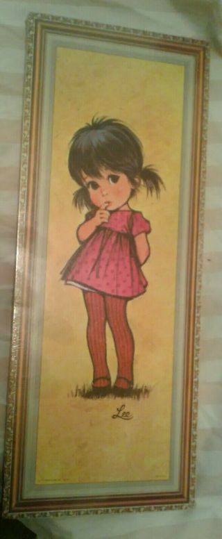 Set Of 3 Vintage Wall Plaques by Lee of 3 children 5