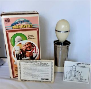 Vintage Hamilton Beach Drink Master Malt Milkshake Mixer Blender 727al