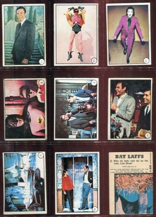 Trade Card Set,  A&bc Gum,  Batman,  Numbered On Front,  1966