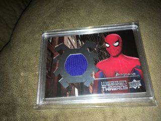 Spider - Man Homecoming Tom Holland 2017 Marvel Upper Deck Blue Relic Card