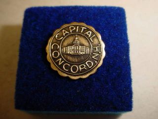 Vintage State " Capital " Concord Hampshire Lapel/hat Pin S95