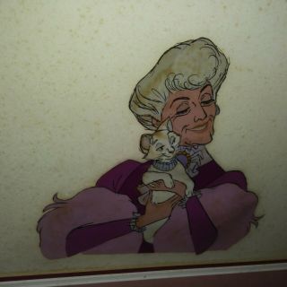1970 Walt Disney The Aristocats Cel Madame Adelaide Bonfamille And Duchees Large