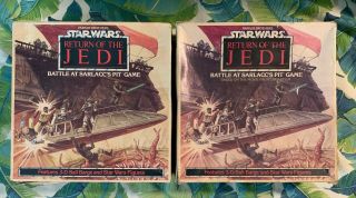 2 Vintage Star Wars Return Of The Jedi Battle At Sarlacc 