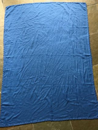 Sky Delta Airline Inflight Blanket,  Blue,  109 X 149 Cm,  Red Stitching