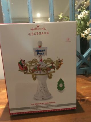 Mickey Mouse Christmas Tree Topper Hallmark Collector Item 2017 5