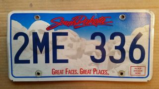 License Plate,  South Dakota,  Great Faces,  Great Places,  Graphics,  2 Me 336