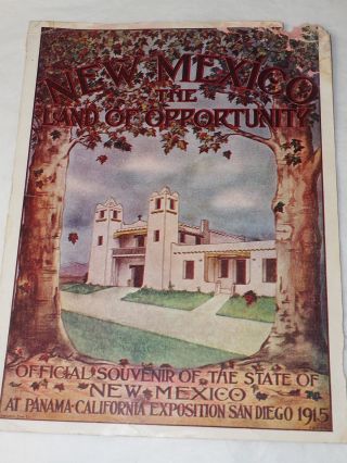 1915 Cover Mexico Official Souvenir Of The State Of Mexico Expo