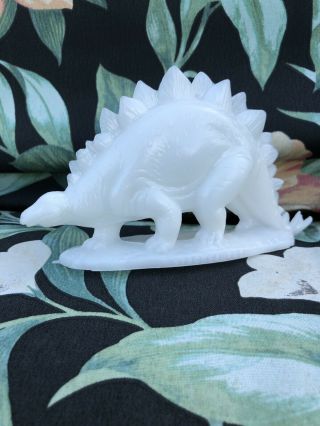 White Stegosaurus Dinosaur Mold A Rama Figurine Field Museum