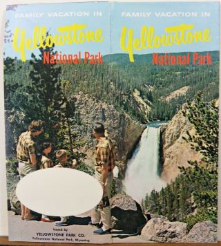 1963 Yellowstone National Park Wyoming Vintage Lodge Accommodations Brochure B