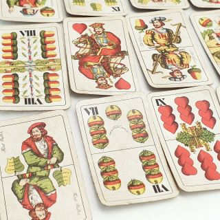,  Magyarkártya " Hungarian,  Tell " Card Deck Playing Cards Vintage 1940 