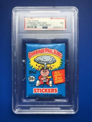 1985 - 88 Garbage Pail Kids Wax Packs,  Series 2 - 15 (includes Psa 7 - Os2 Pack)