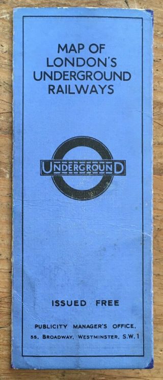 1931 London Underground Map Designed By Fh Stingemore