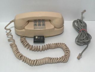 Vintage Beige The Princess Phone Western Electric Bell System Push Button