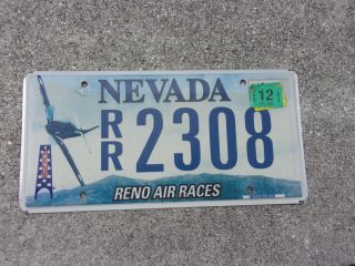 Nevada 2014 Reno Air Races License Plate 2308
