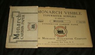 Monarch Typewriter Vintage Carbon Paper Set Of 100 Purple Sheets Rare