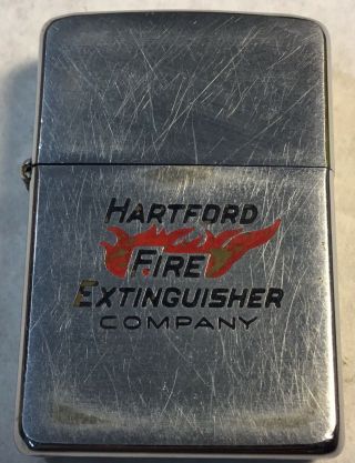 Vintage 1950 Zippo Ad For Hartford Fire Extinguishers