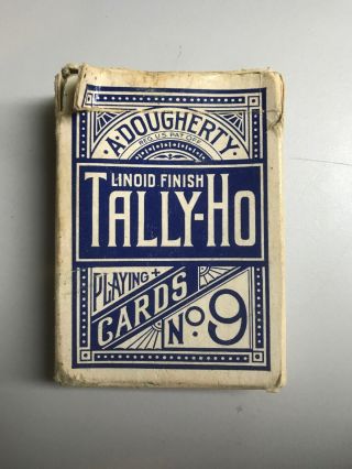 A.  Dougherty Antique Playing Cards Deck Tally - Ho No.  9 (ff7)