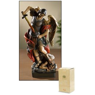 St.  Michael Statue - 8.  5 " High - Gift Boxed -