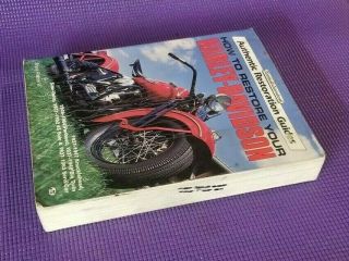 HOW TO RESTORE YOUR HARLEY DAVIDSON MOTORCYCLE BOOK BRUCE PALMER 1994 KNUCKLE 2
