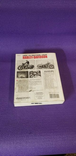 HOW TO RESTORE YOUR HARLEY DAVIDSON MOTORCYCLE BOOK BRUCE PALMER 1994 KNUCKLE 6