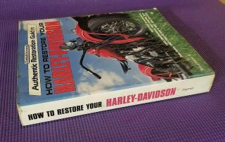 HOW TO RESTORE YOUR HARLEY DAVIDSON MOTORCYCLE BOOK BRUCE PALMER 1994 KNUCKLE 8